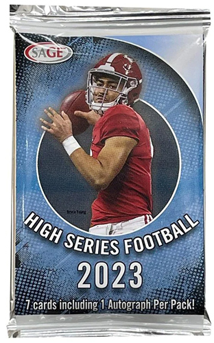 SAGE 2023 High Series Football Cards - HOBBY PACK (7 Cards