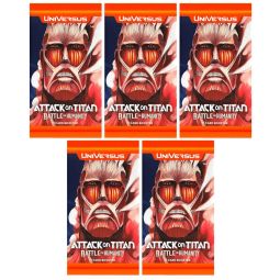 Universus Attack On Titan Battle For Humanity CCG - BOOSTER PACKS [5 Pack Lot]