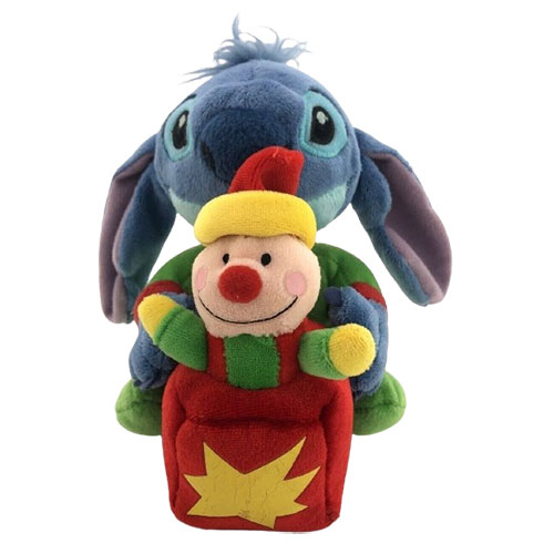 Disney Bean Bag Plush - STITCH holding Jack in the Box Toy [Lilo & Stitch](6 inch)