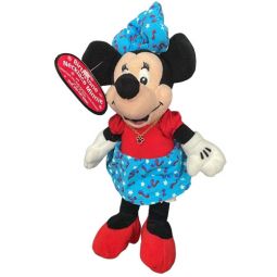 Disney Bean Bag Plush - JULY BIRTHSTONE MINNIE WITH NECKLACE (Mickey Mouse)(10 inch)