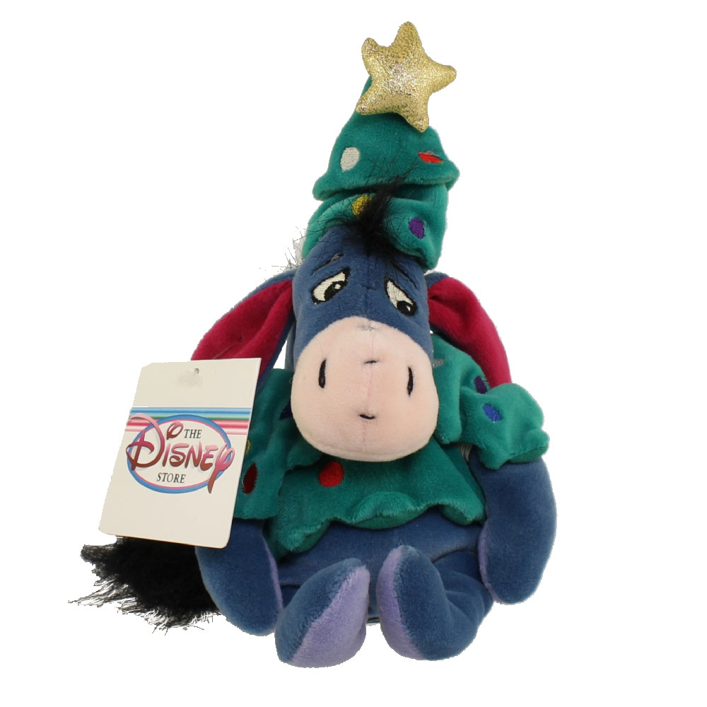 Disney Bean Bag Plush CHRISTMAS TREE EEYORE Winnie the Pooh 9 inch