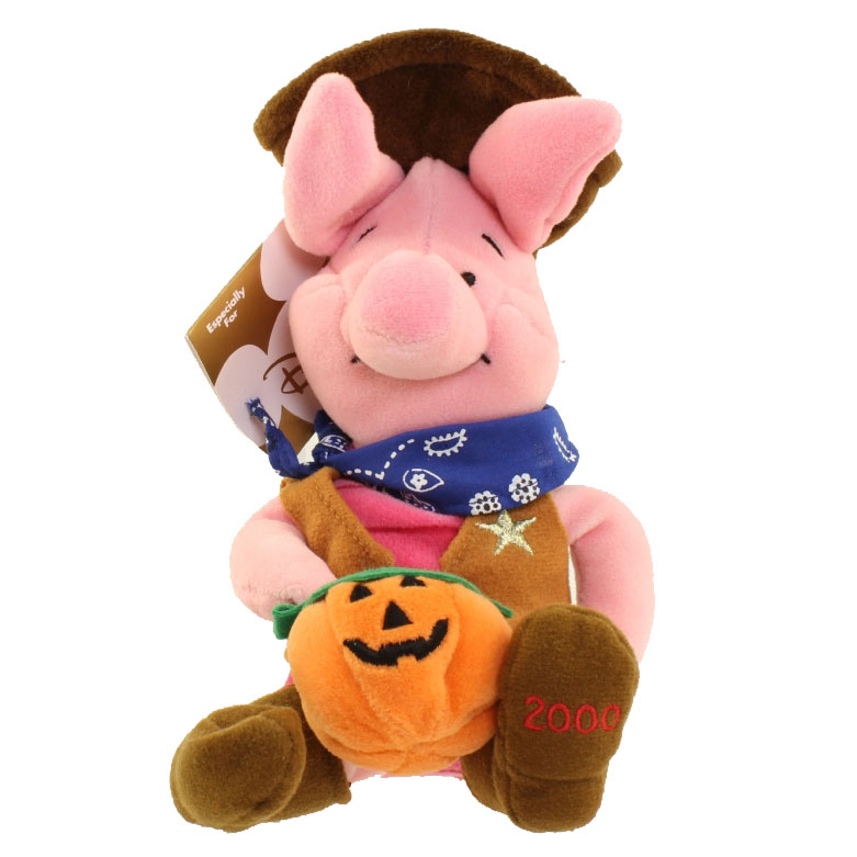 Disney Bean Bag Plush - COWBOY PIGLET (Winnie the Pooh) (9 inch)