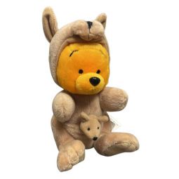 Disney Bean Bag Plush - POOH AS KANGAROO (Winnie the Pooh)(6 inch)