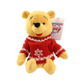 Disney Bean Bag Plush - SNOWFLAKE SWEATER POOH (Winnie the Pooh) (8 inch)