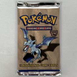 Pokemon Cards - FOSSIL - Booster Pack (11 cards) Aerodactyl Artwork - Factory Sealed & Mint