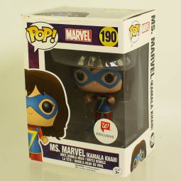 Funko POP! Marvel Vinyl Bobble-Head Figure - MS. MARVEL (Kamala Khan) #190 (Excl) *NON-MINT BOX*