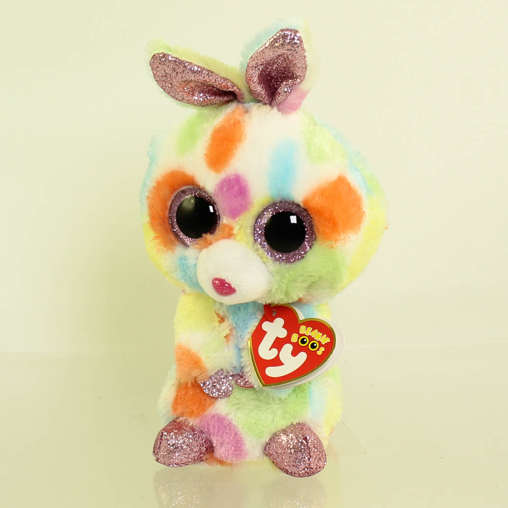 TY Beanie Boos - BLOOMY The Rainbow Bunny (Glitter Eyes)(Regular Size ...