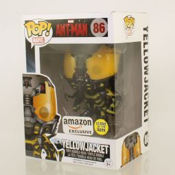 Funko POP! Marvel - Ant Man Movie Vinyl Bobble - YELLOWJACKET (Glows) #86 (Excl) *NON-MINT BOX*