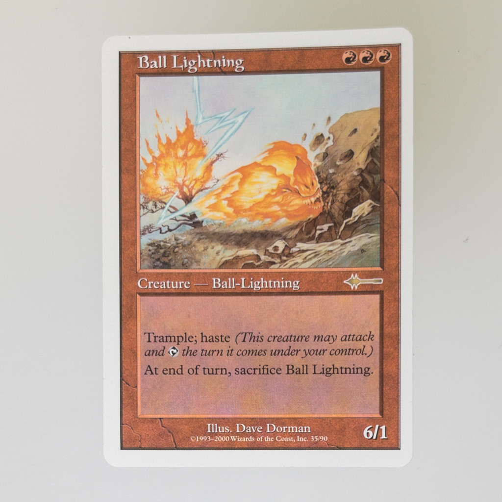 Magic the Gathering Card - Beatdown 35/90 - BALL LIGHTNING *NM - Lightly Played*