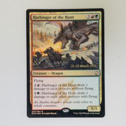 Magic the Gathering Card - Prerelease Promo 223/264 HARBINGER OF THE HUNT (Foil) *NM - Played*