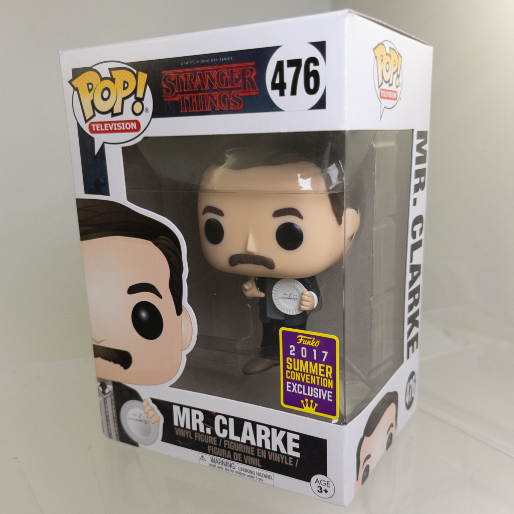 Funko POP! Television - Stranger Things Vinyl Figure - MR. CLARKE #476 (Exclusive) *NON-MINT*