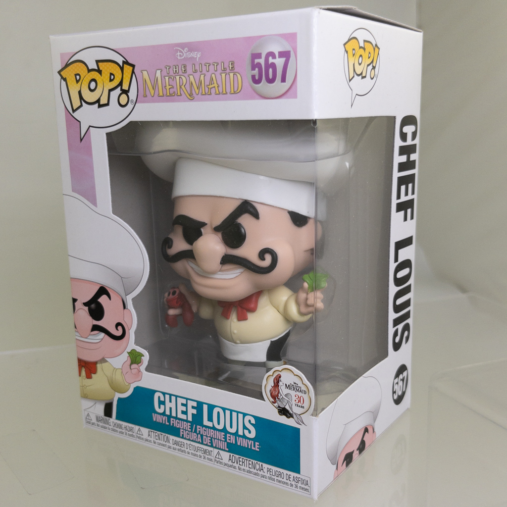 Funko POP! Disney - The Little Mermaid S2 Vinyl Figure - CHEF LOUIS #567 *NON-MINT*