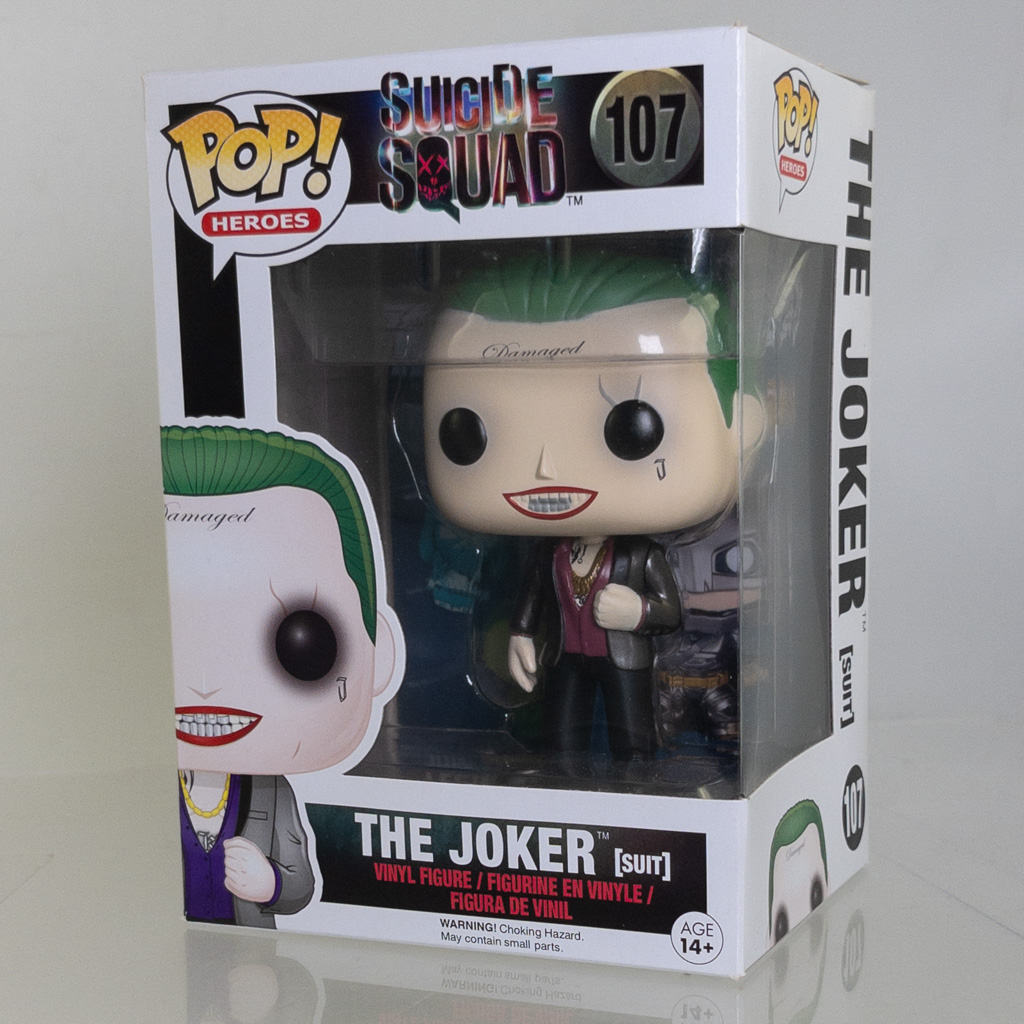 Funko POP! Suicide Squad - Vinyl Figure - THE JOKER (Suit) #107 (Exclusive) *NON-MINT*