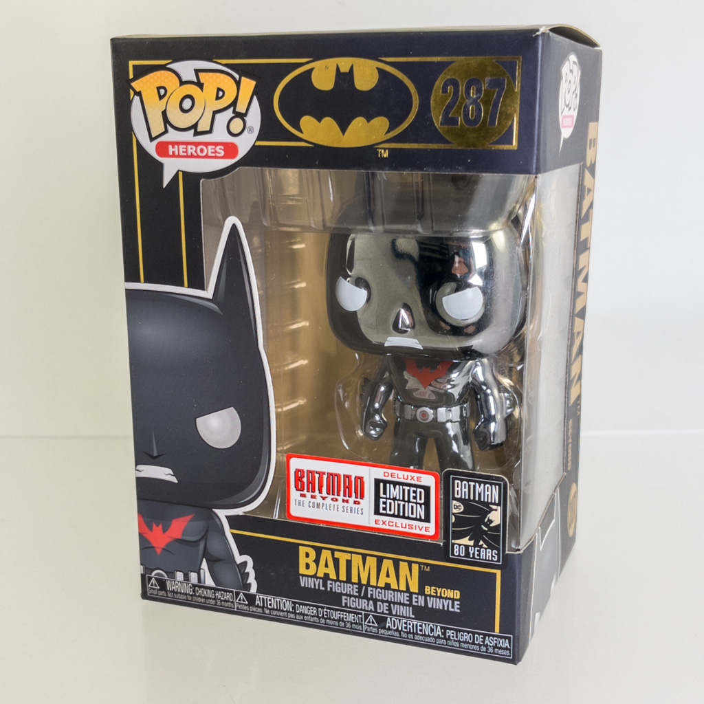 Funko POP! Heroes Vinyl Figure - DC Comics - BATMAN BEYOND (Chrome) #287 (Exclusive) *NON-MINT*