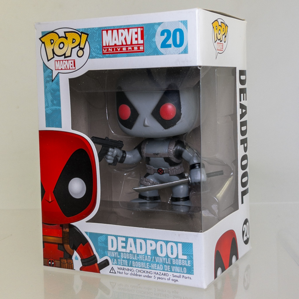 Funko POP! Marvel - Vinyl Bobble-Head - X-FORCE DEADPOOL (Gray) #20 (Exclusive) *NON-MINT*