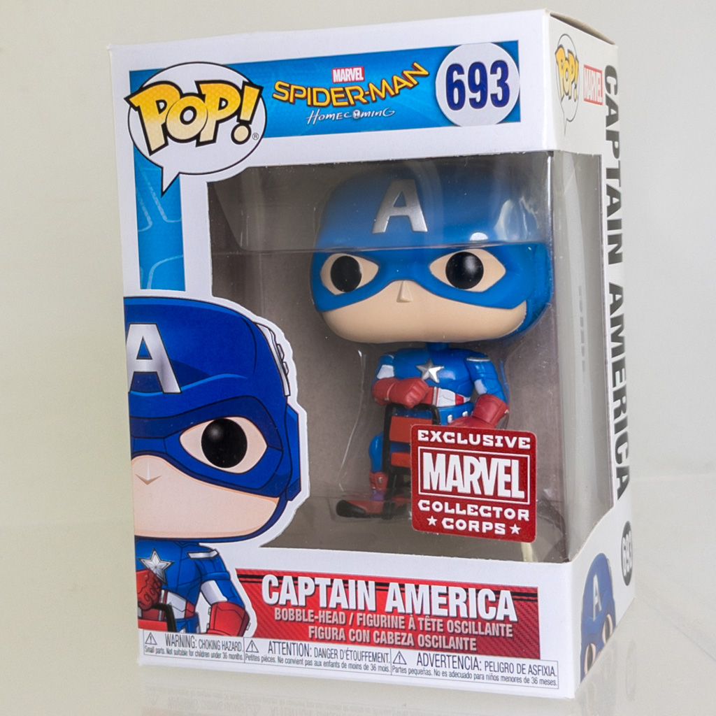 Funko POP! Heroes Vinyl Bobble - Spider-Man Homecoming - CAPTAIN ...