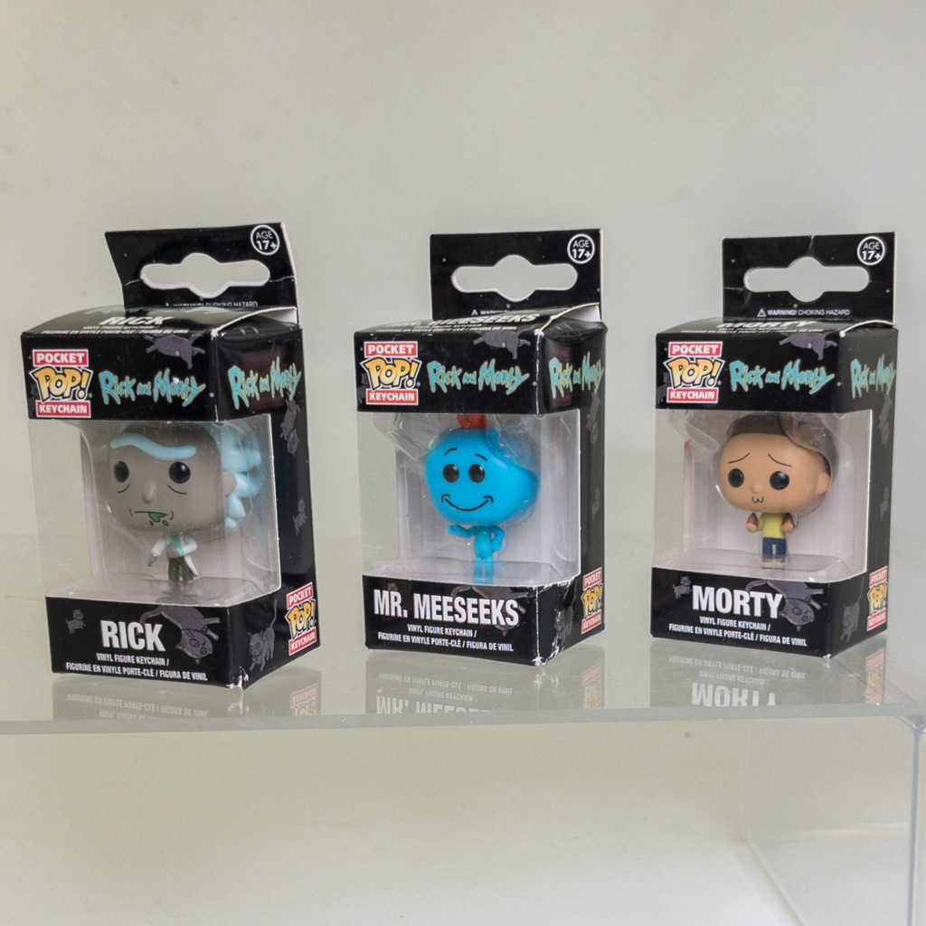 Funko Pocket POP! Keychains Rick and Morty - SET OF 3 (Rick, Morty & Mr ...