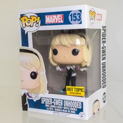 Funko POP! Marvel - Vinyl Figure - SPIDER-GWEN UNHOODED #153 (Exclusive) *NON-MINT*