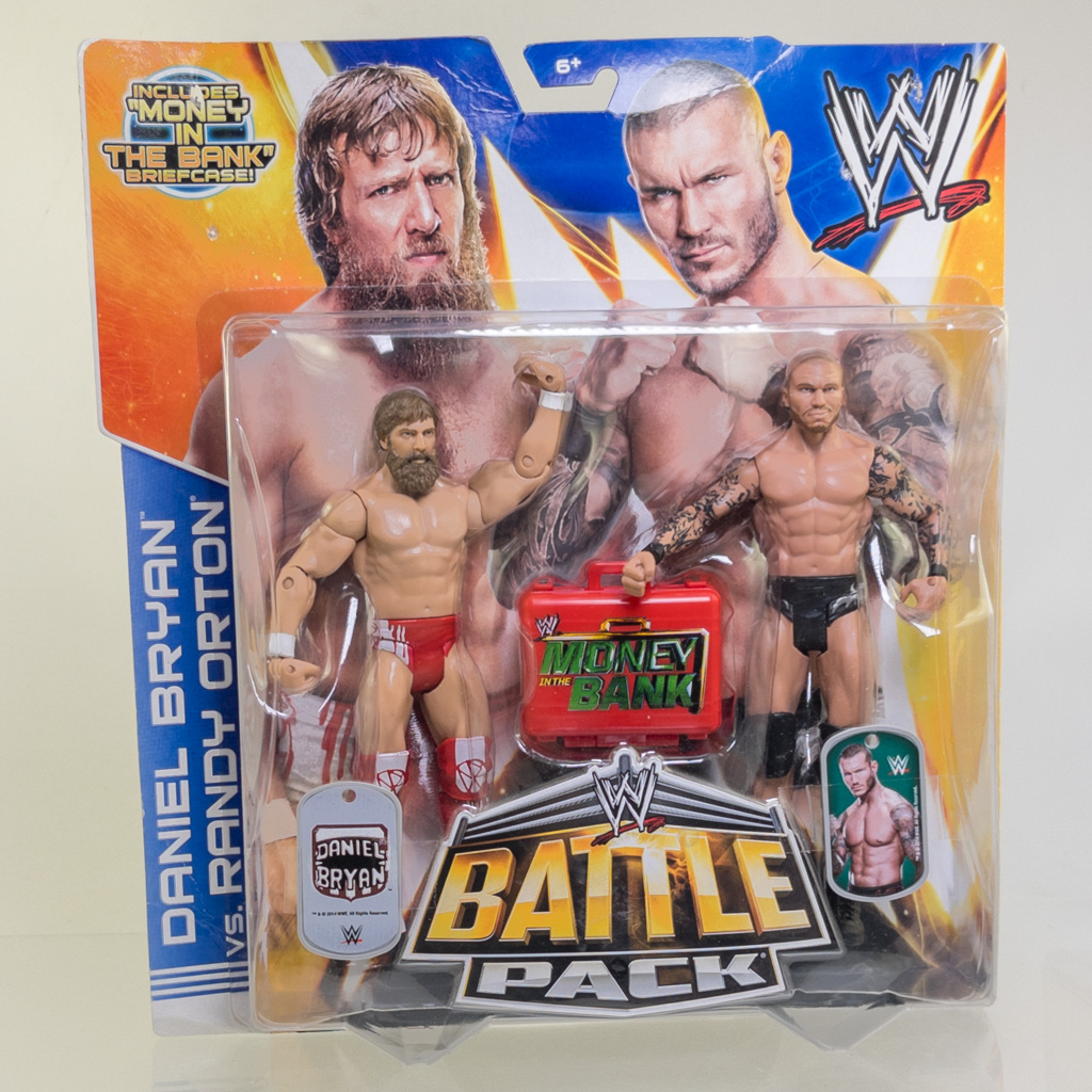 Mattel - WWE Action Figure Set - Battle Pack - DANIEL BRYAN vs RANDY ORTON *NON-MINT*