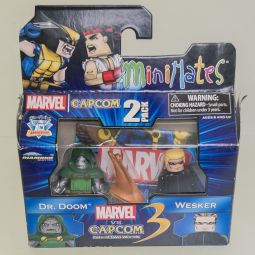 Diamond Select - Marvel vs Capcom MiniMates - DR.DOOM & WESKER *NON-MINT*