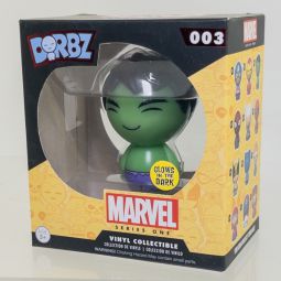 Funko Dorbz Vinyl Figure - Marvel Series 1 - HULK (Glow in the Dark) #003 (Exclusive) *NON-MINT*