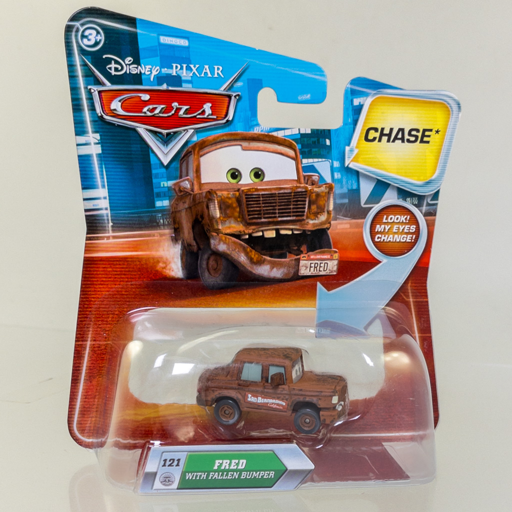 Mattel - Disney Pixar's Cars - FRED w/Fallen Bumper (Look My Eyes Change!) *CHASE* *NON-MINT*