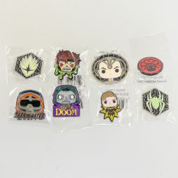 Funko -  Marvel - Lot of 8 Pins (Dr Doom Hydra Spider-Man Captain Marvel Professor X Taskmaster +2)