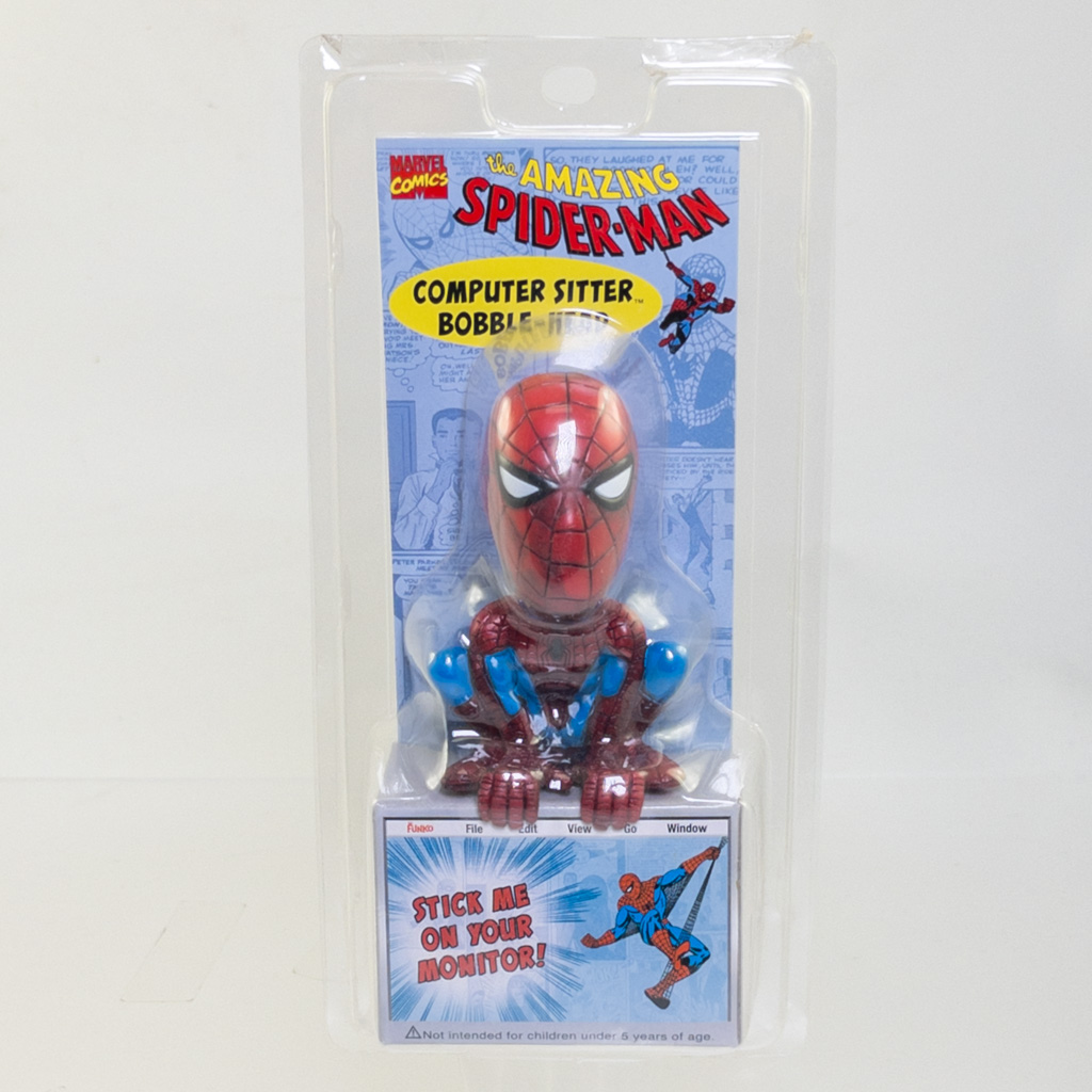 Funko Computer Sitter Bobble-Head - Marvel Comics - THE AMAZING SPIDER-MAN *NON-MINT*