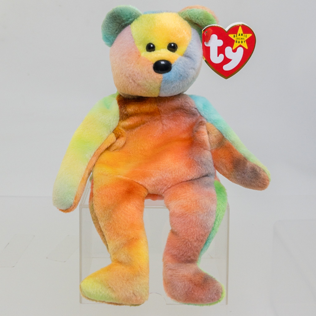 TY Beanie Baby - GARCIA the Ty-Dyed Bear (Orange/Green) (8.5 inch ...