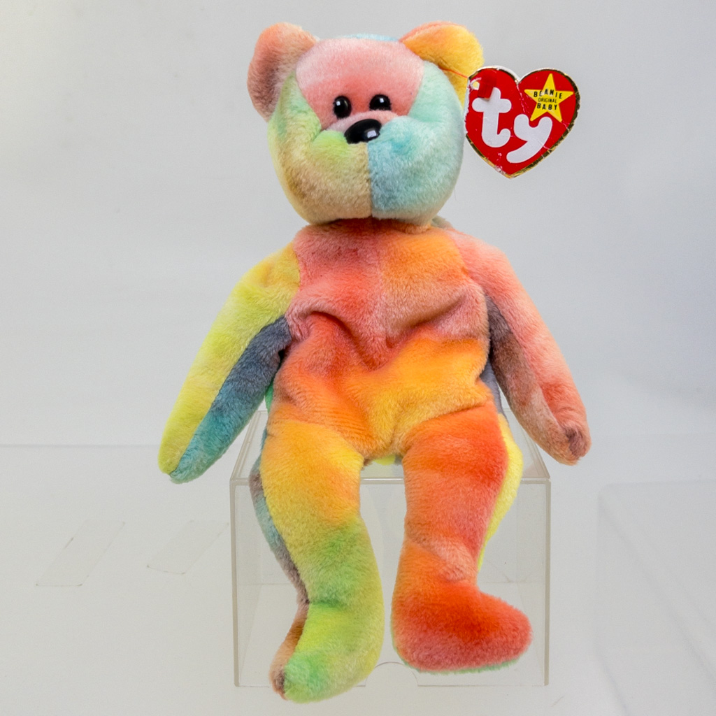 TY Beanie Baby - GARCIA the Ty-Dyed Bear (Orange/Pink) (8.5 inch ...