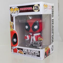 Funko POP! Marvel Deadpool Vinyl Bobble Figure - KING DEADPOOL #326 (Exclusive) *NON-MINT*