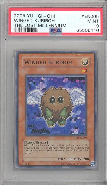 PSA 9 - Yu-Gi-Oh Card - TLM-EN005 - WINGED KURIBOH (super rare