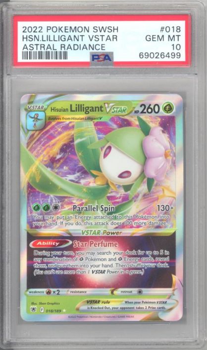 Lilligant V / VSTAR set Pokemon cards orders (astrial radiance)