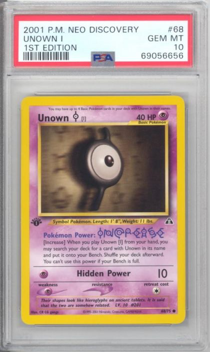 Unown [I] (68/75) [Neo Discovery 1st Edition]