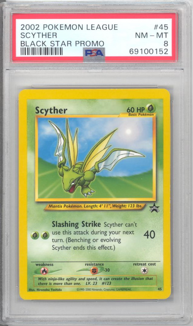 PSA 8 - Pokemon Card - Black Star Promo #45 - SCYTHER - NM-MT