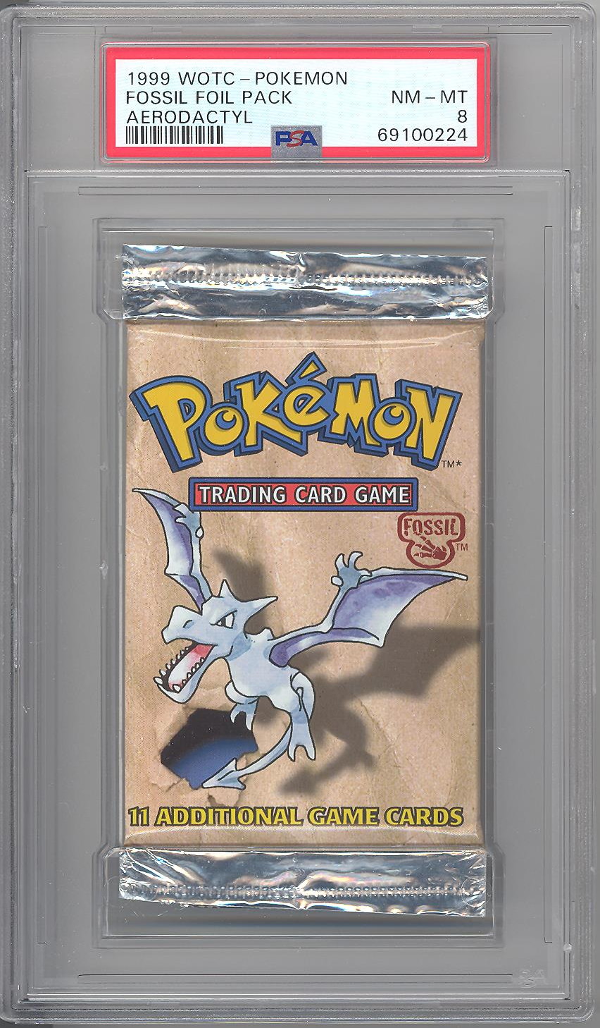 Pokemon Fossil Unlimited Booster Pack - Aerodactyl Artwork