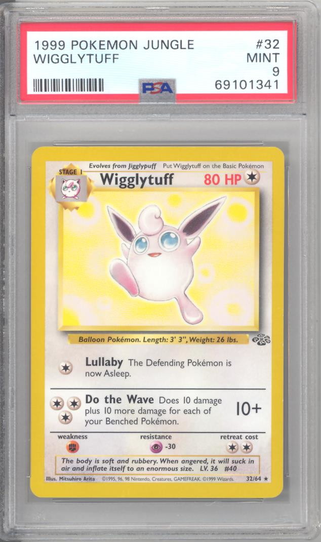 PSA 9 - Pokemon Card - Jungle 32/64 - WIGGLYTUFF (rare) - MINT ...