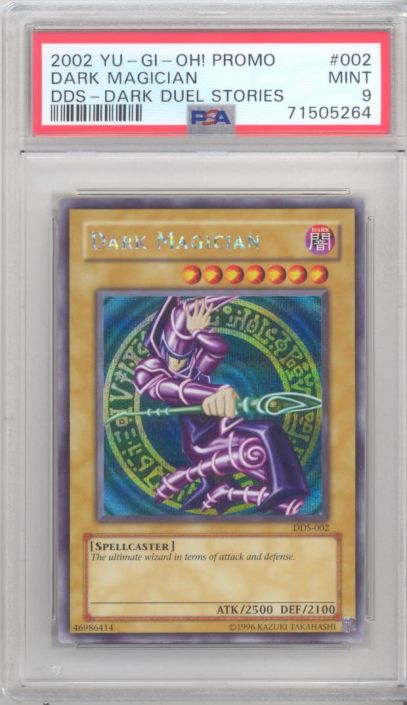 PSA 9 - Yu-Gi-Oh Card - DDS-002 - DARK MAGICIAN (secret rare holo