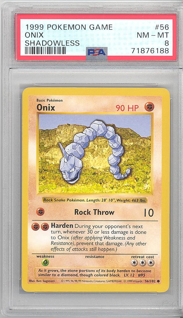 Onix (56/102) [Base Set (Shadowless)] – Pokemon Plug
