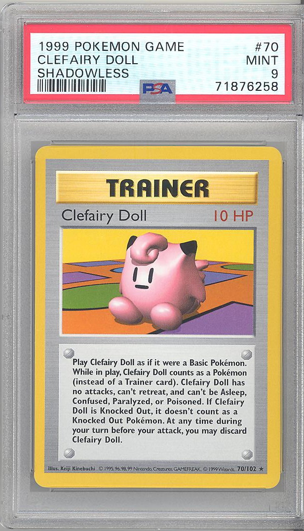 PSA 9 - Pokemon Card - Base 70/102 - CLEFAIRY DOLL (rare