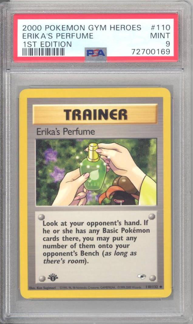 2000 Pokémon gym heroes Erika 1st edition Holographic popular PSA 9