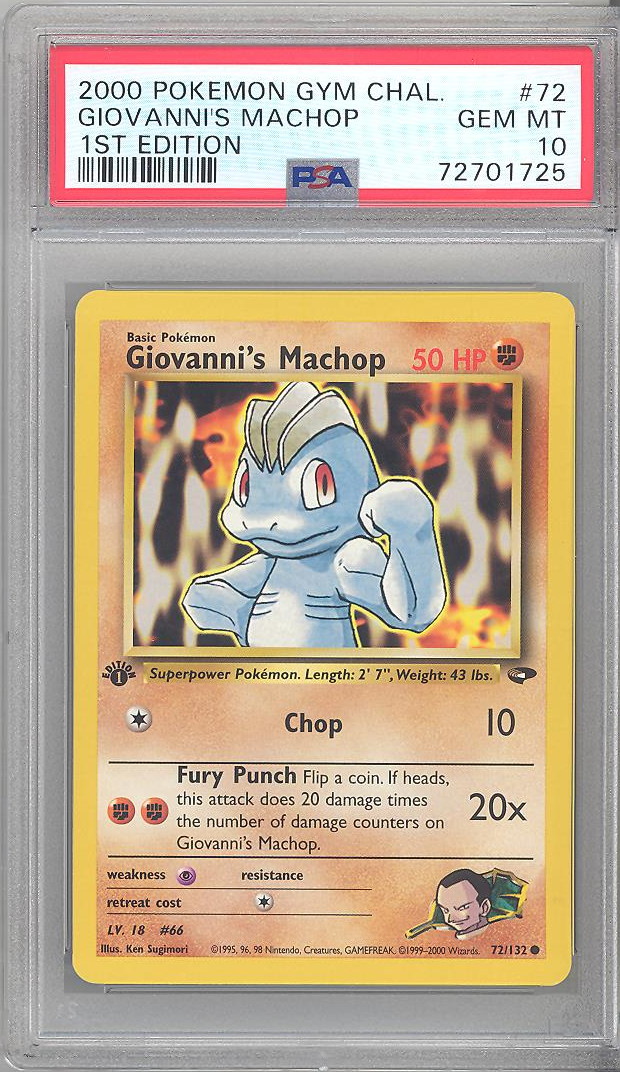 Graded pokemon purchases machop