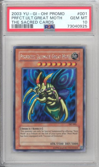 PSA 10 - Yu-Gi-Oh Card - TSC-001 - PERFECTLY ULTIMATE GREAT MOTH (secret  rare holo) - GEM MINT