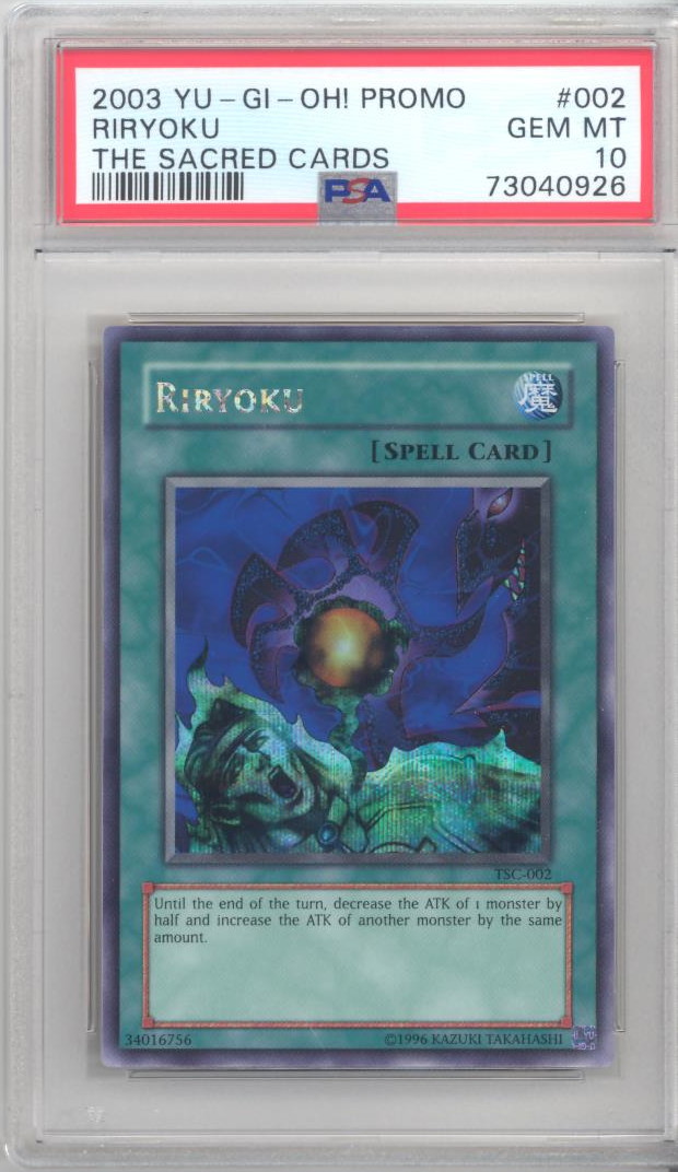 PSA 10 - Yu-Gi-Oh Card - TSC-002 - RIRYOKU (secret rare holo) - GEM MINT