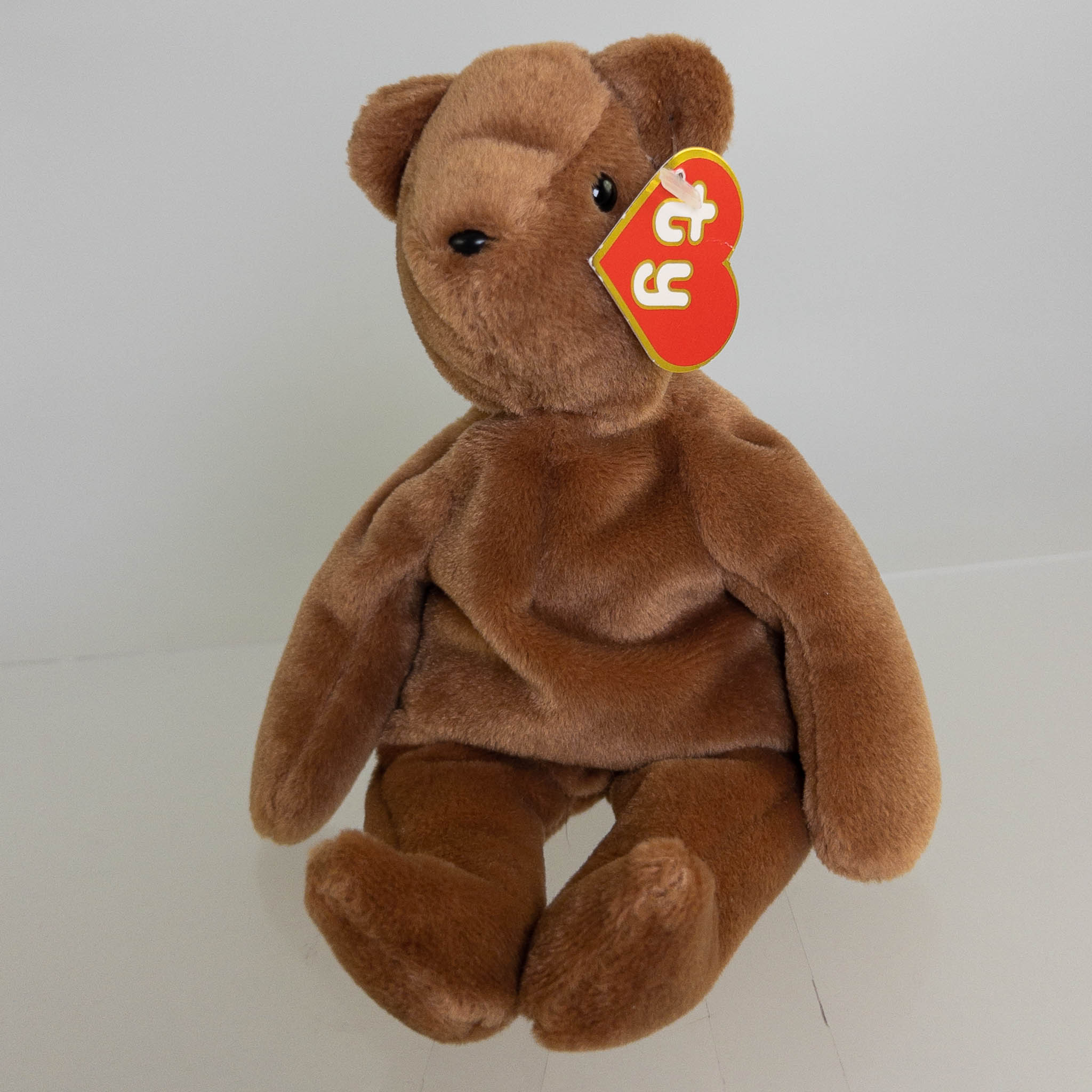 TY Beanie Baby - TEDDY BROWN - OLD FACE (1st Gen Hang Tag - MWCTs ...