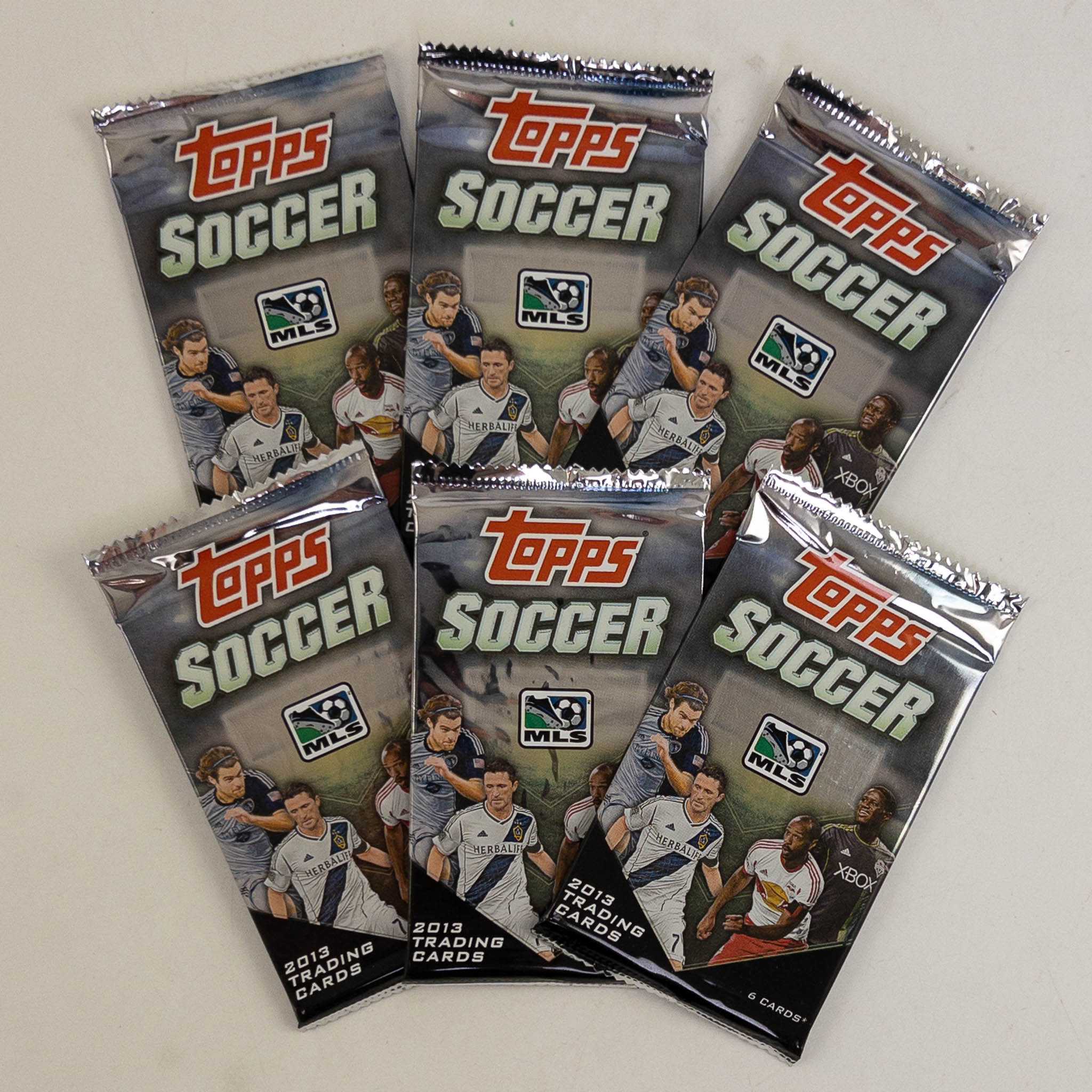 Topps Lot of 6 2016 Soccer MLS Trading Card Packs