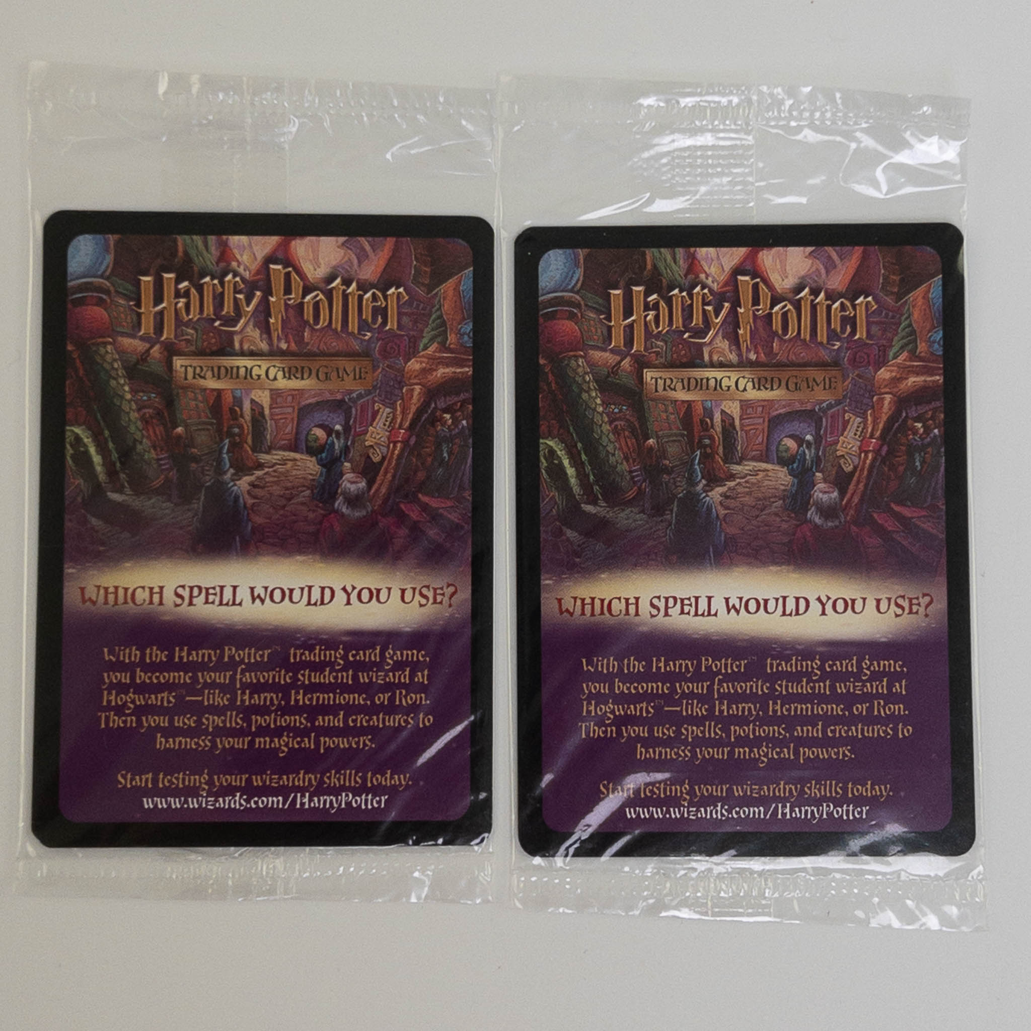 HARRY POTTER Trading Card Game TCG 2x Two-Booster Blister Packs NEW newest SEALED RARE