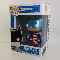 Funko Pop - DC Universe - BATMAN 01 (Blue Suit - Metallic Version) SDCC 2010 Exclusive LE480