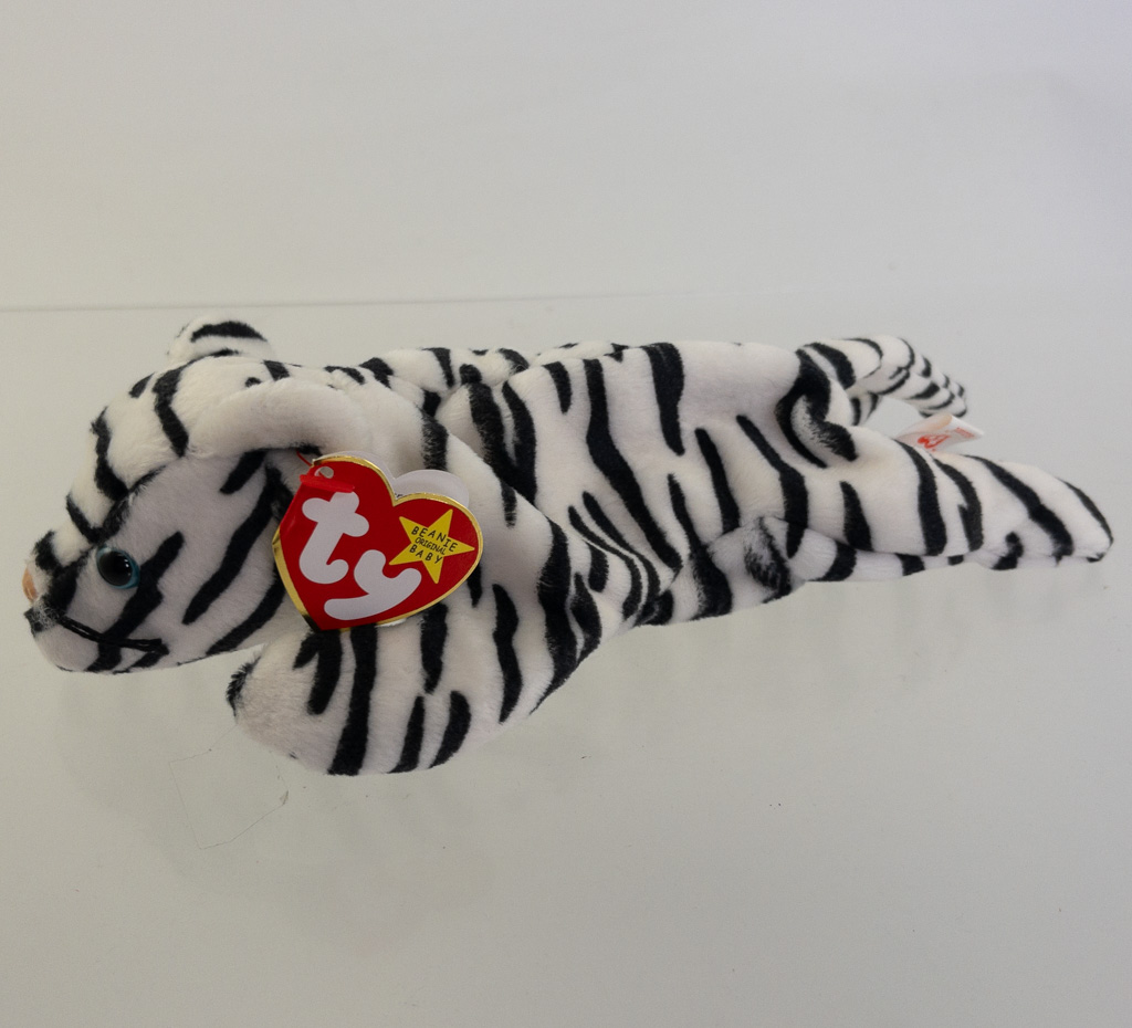 TY Beanie Baby BLIZZARD the Tiger FUZZY BELLY ERROR ODDITY MWMTs BBToyStore Toys Plush Trading Cards Action Figures Games online retail store shop sale