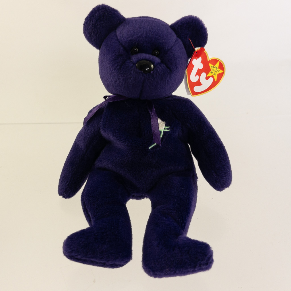 TY Beanie Baby - PRINCESS the BEAR (PVC Pellets Tush Tag - Made in ...